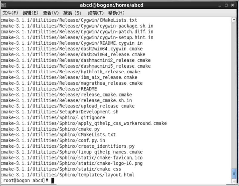 cmake编译器的解压过程