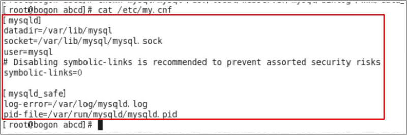 /etc/my.cnf文件原内容