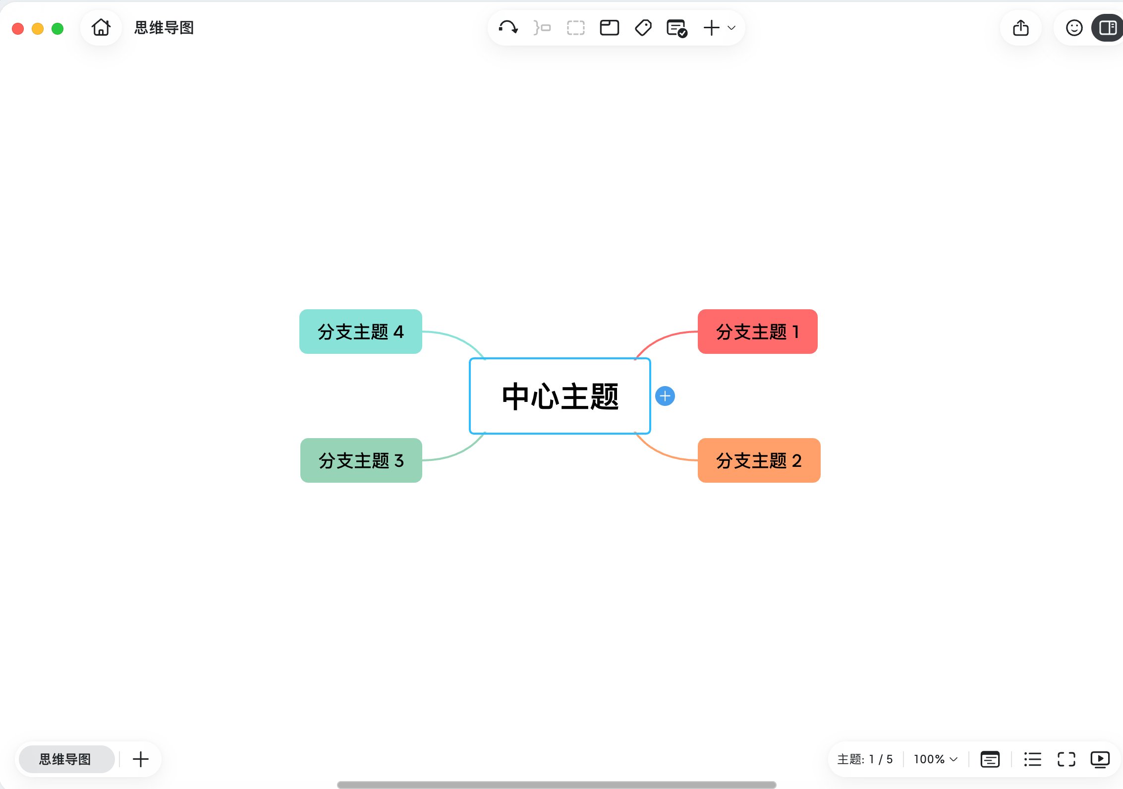思维导图编辑器界面